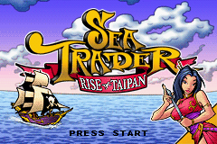 Sea Trader Rise of Taipan title screen for GameBoy Advance